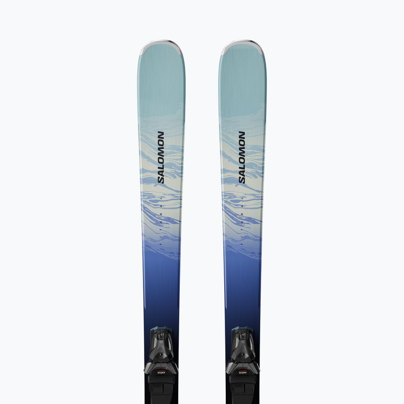 Narty zjazdowe damskie Salomon Stance Pro W 82 + wiązania MI11 GW aruba blue/blue yonder 5
