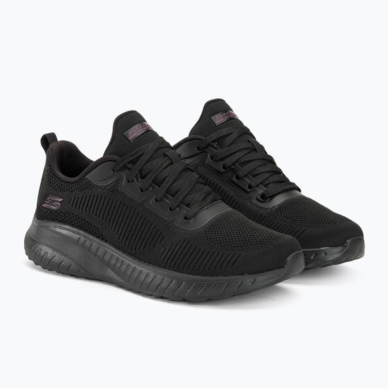 Buty damskie SKECHERS Bobs Squad Chaos Face Off black 4
