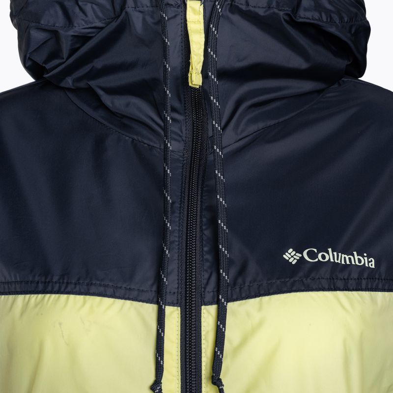 Kurtka przeciwwiatrowa damska Columbia Flash Challenger Novelty endive/dark nocturnal 3