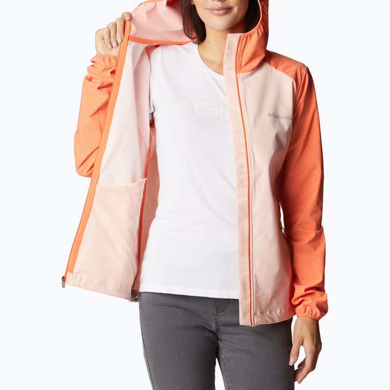 Kurtka softshell damska Columbia Heather Canyon Softshell peach blossom/sunset orange 6