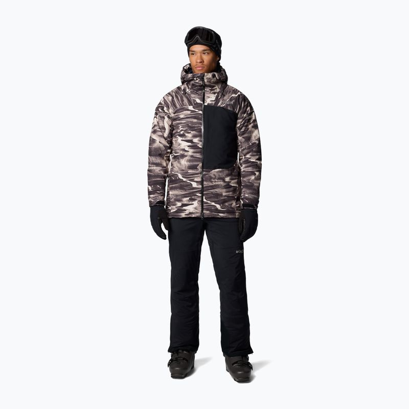 Kurtka narciarska męska Columbia Winter District III Printed dark stone windblown print 2