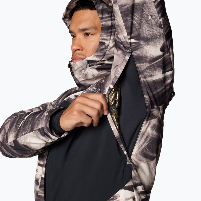 Kurtka narciarska męska Columbia Winter District III Printed dark stone windblown print 8