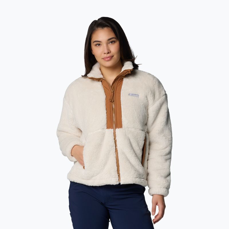 Bluza damska Columbia Boundless Discovery Sherpa Full Zip II chalk/camel brown