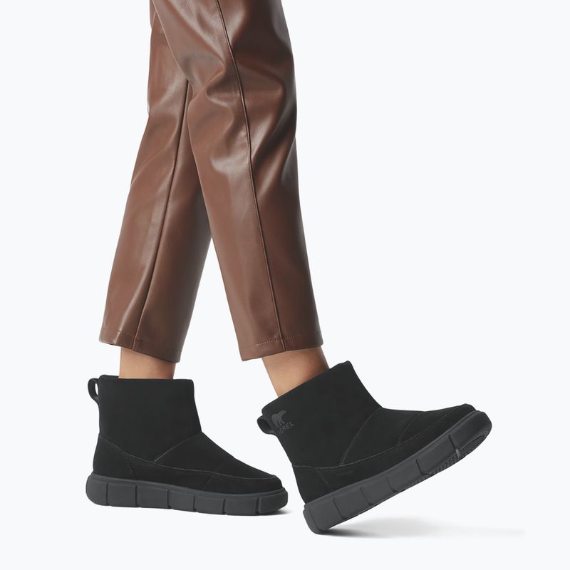 Śniegowce damskie Sorel Explorer III Slip-On WP black/sea salt 8