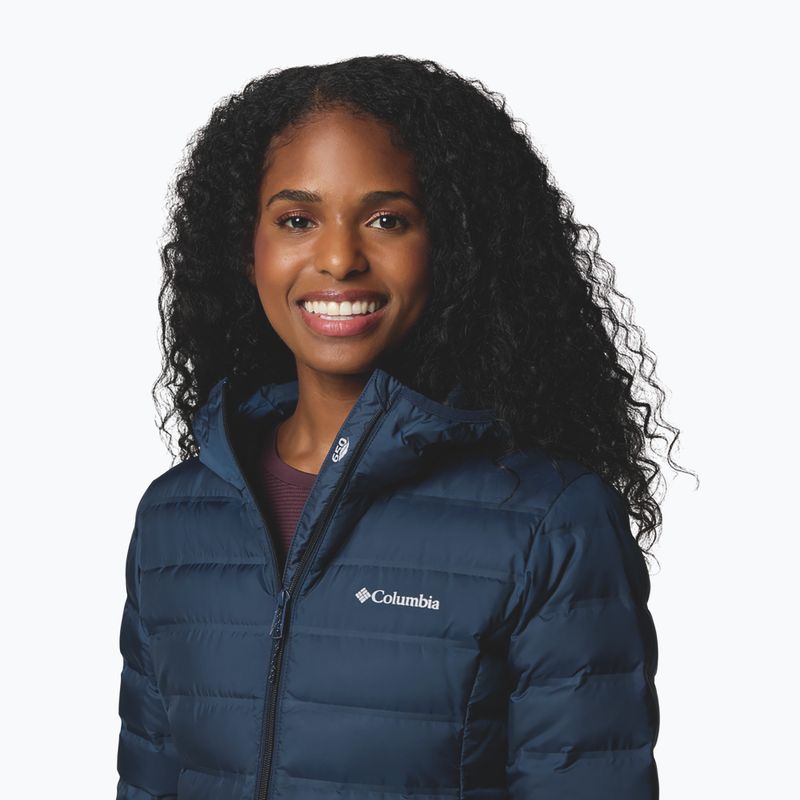 Płaszcz puchowy damski Columbia Lake 22 II Down Long Hooded collegiate navy 6