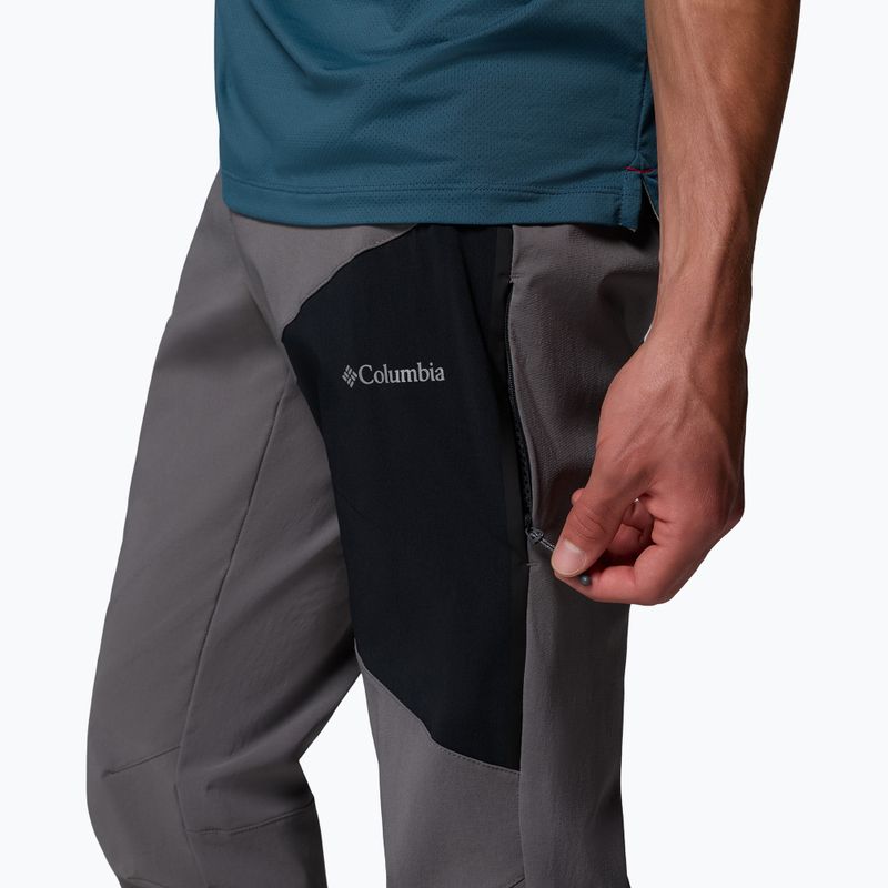 Spodnie softshell męskie Columbia Tech Softshell city grey/black 7