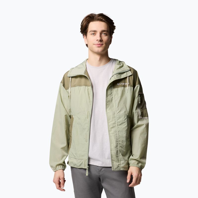 Kurtka przeciwwiatrowa męska Columbia Challenger II Windbreaker safari/stone green 4