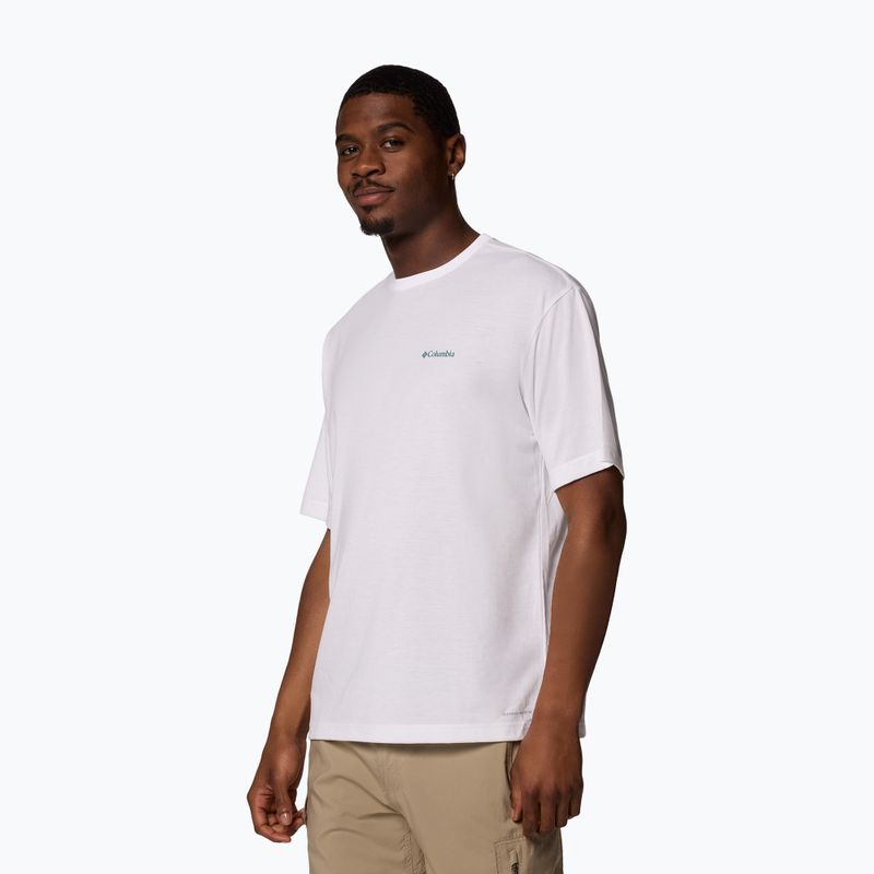 Koszulka męska Columbia Cedar Trail Back Graphic Tee white/trailguide icons 3