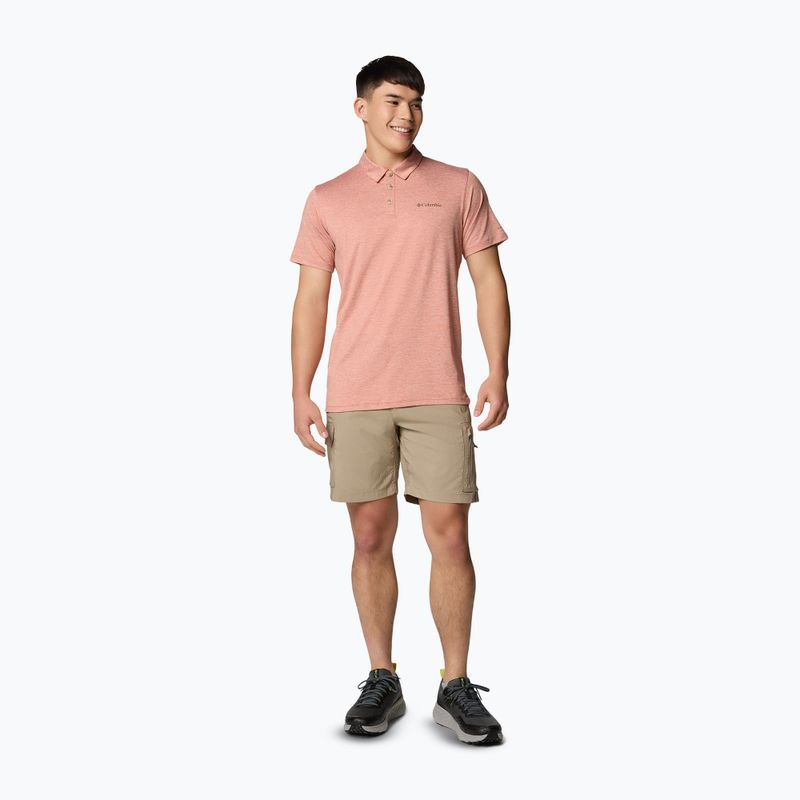 Koszulka męska Columbia Tech Trail Utility Polo tuscan heather 2