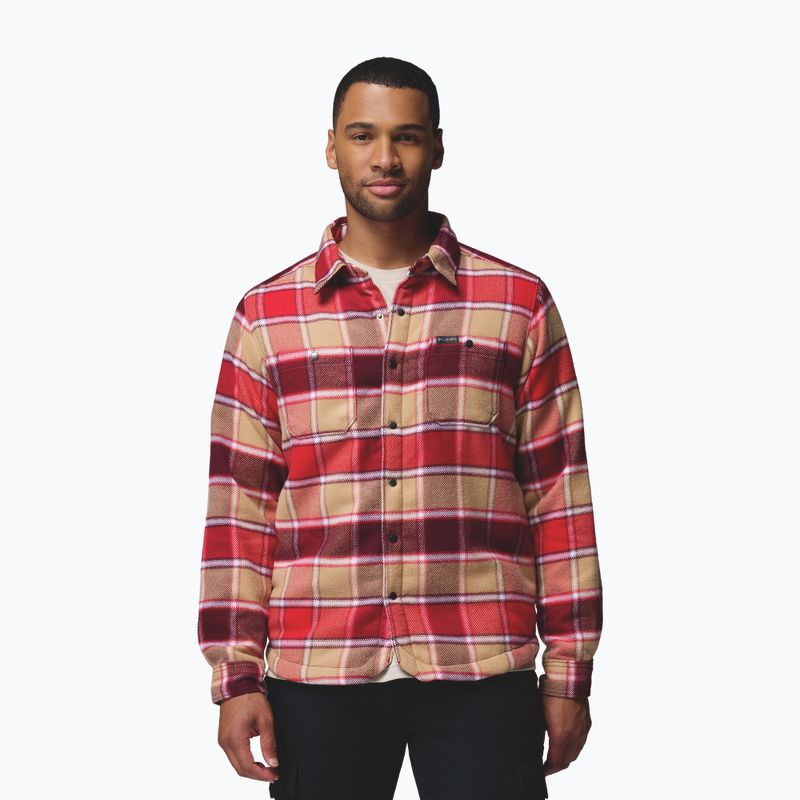 Koszula męska Columbia Windward II rich wine trapper windowpane