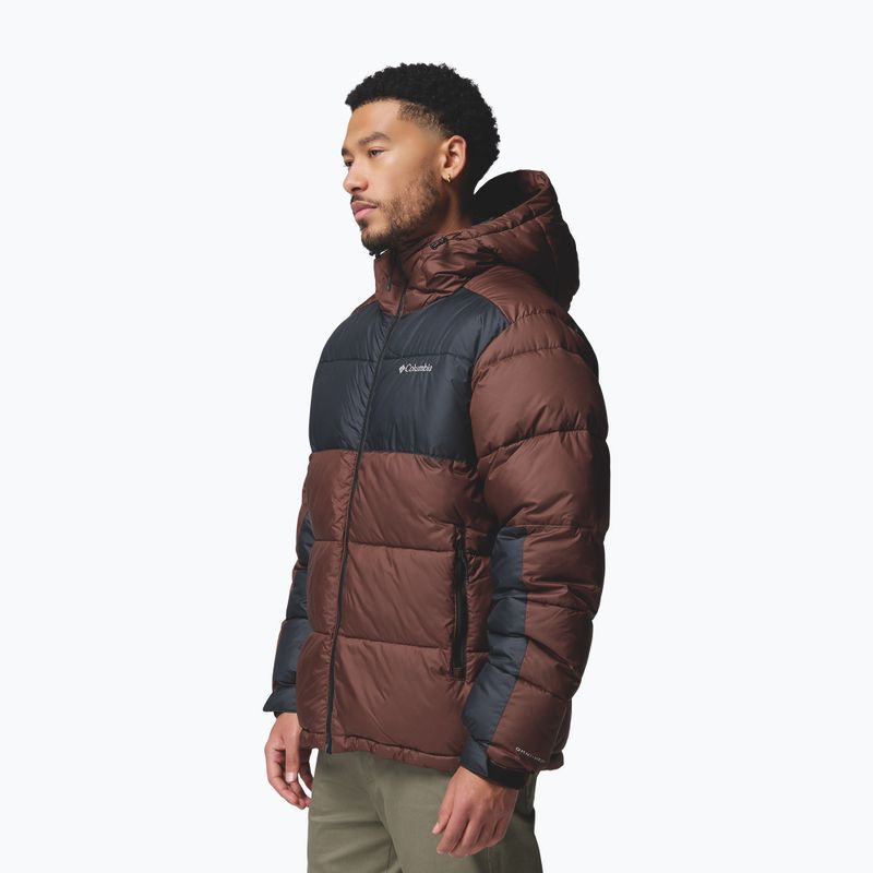 Kurtka ocieplana męska Columbia Pike Lake II Hooded tobacco/black 4
