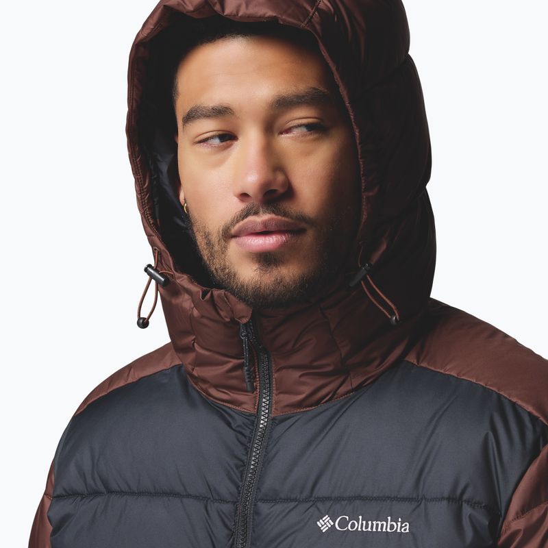 Kurtka ocieplana męska Columbia Pike Lake II Hooded tobacco/black 7