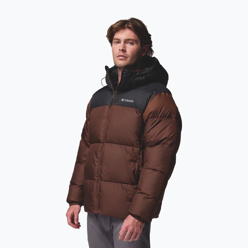 Kurtka ocieplana męska Columbia Puffect II Hooded tobacco/black 4