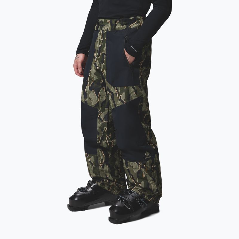 Spodnie snowboardowe męskie Columbia Coreshot Printed greenscape treebark print/black 4