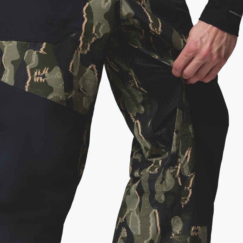 Spodnie snowboardowe męskie Columbia Coreshot Printed greenscape treebark print/black 9