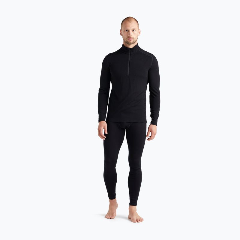 Bluza termoaktywna męska icebreaker 260 Tech LS Half Zip black 2