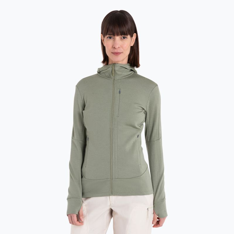 Bluza damska icebreaker Merino 260 Quantum IV Zip Hoodie lichen