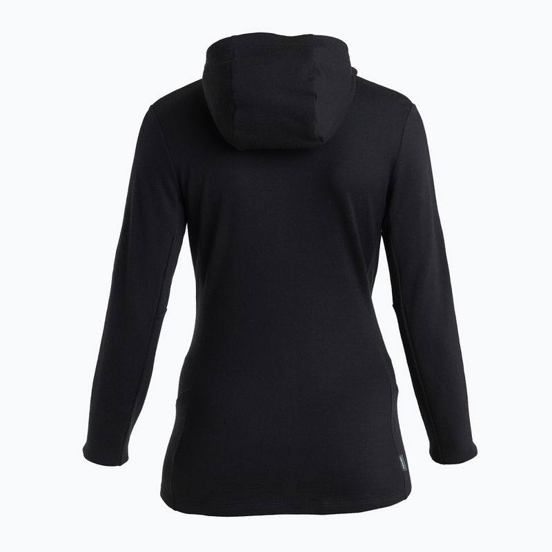 Bluza damska icebreaker Merino 260 Quantum IV Zip Hoodie black 8