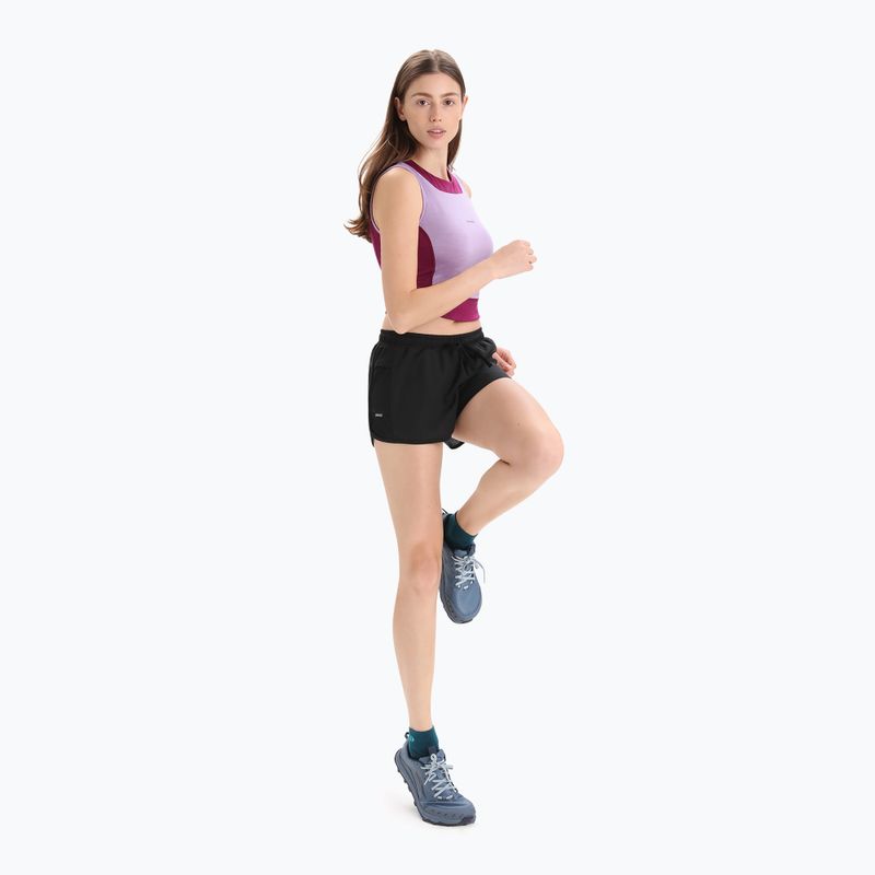 Koszulka termoaktywna damska icebreaker Zoneknit Cropped Bra-Tank purple gaze 5