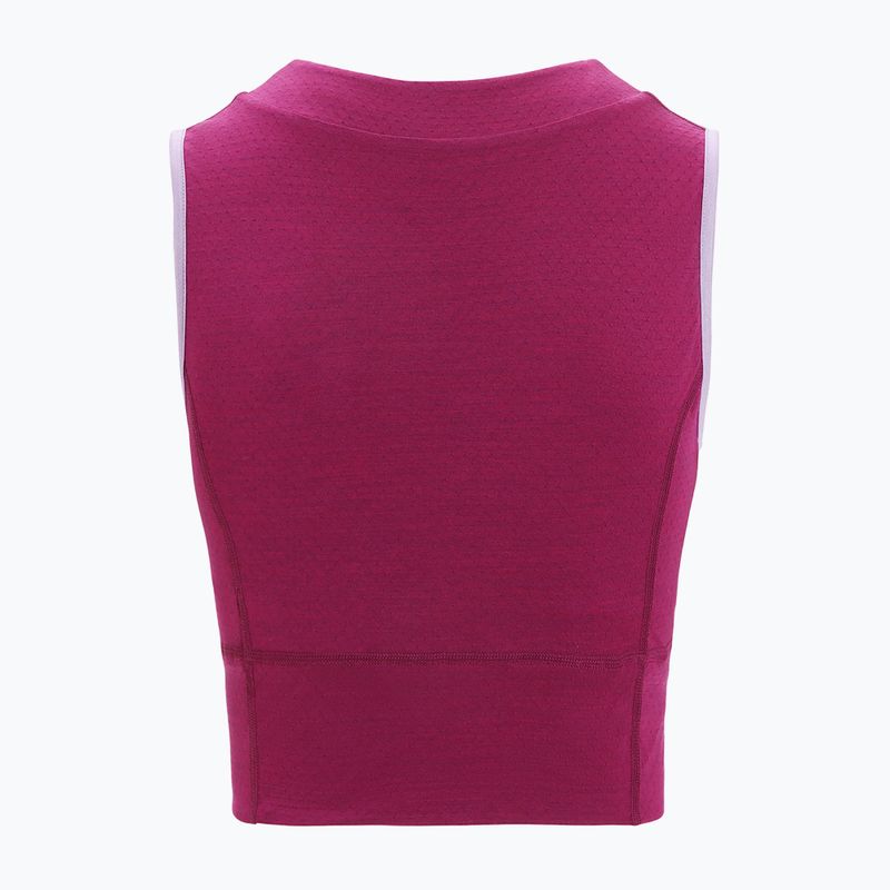 Koszulka termoaktywna damska icebreaker Zoneknit Cropped Bra-Tank purple gaze 7