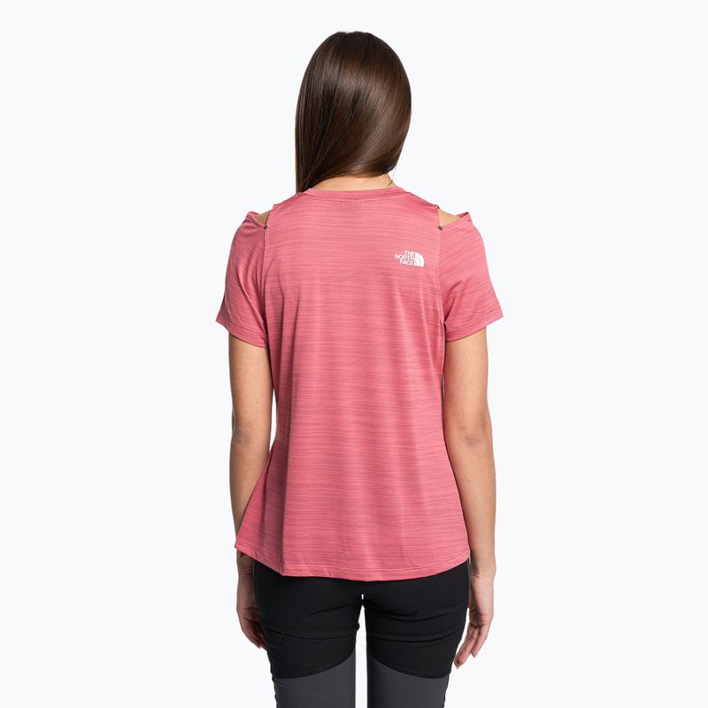 Koszulka trekkingowa damska The North Face AO Tee cosmo pink/lunar slate 2