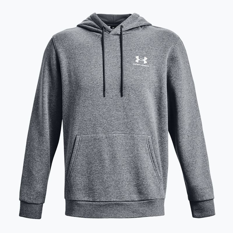 Bluza męska Under Armour Essential Fleece Hoodie pitch gray medium heather/white 5