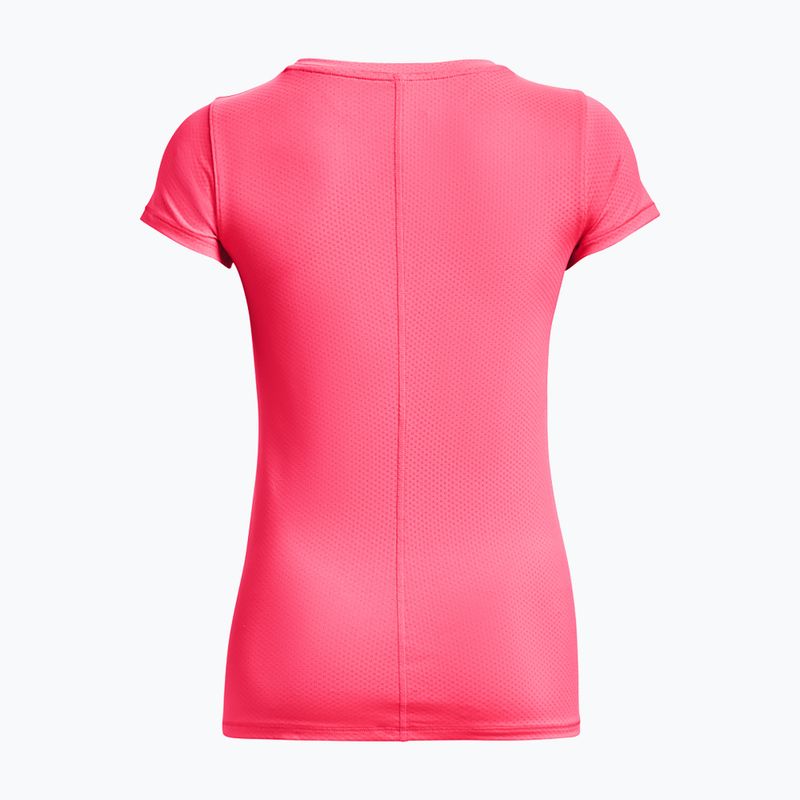 Koszulka treningowa damska Under Armour Heat Gear Armour pink shock/metallic silver 6