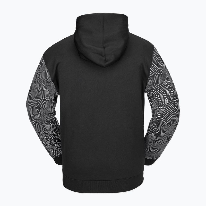 Bluza snowboardowa męska Volcom Hydro Riding Hoodie black print 2