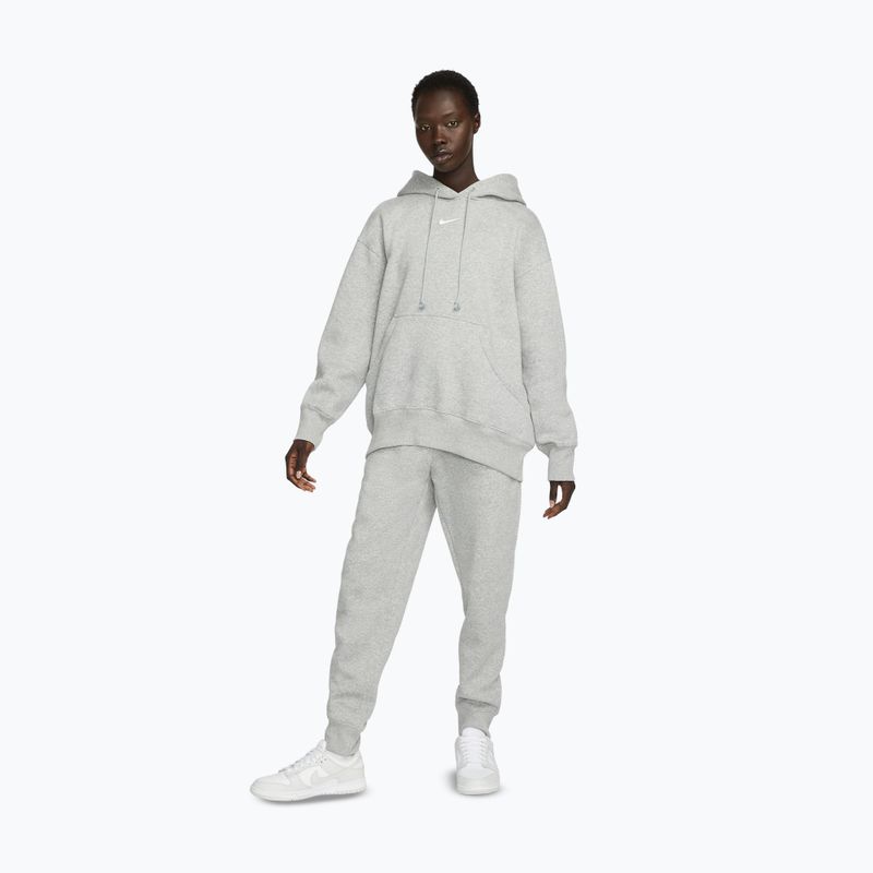 Bluza damska Nike Sportswear Phoenix Fleece Oversized dark grey heather/sail 2