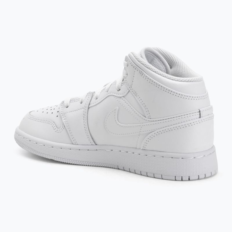 Buty Jordan 1 Mid white/white/white 3