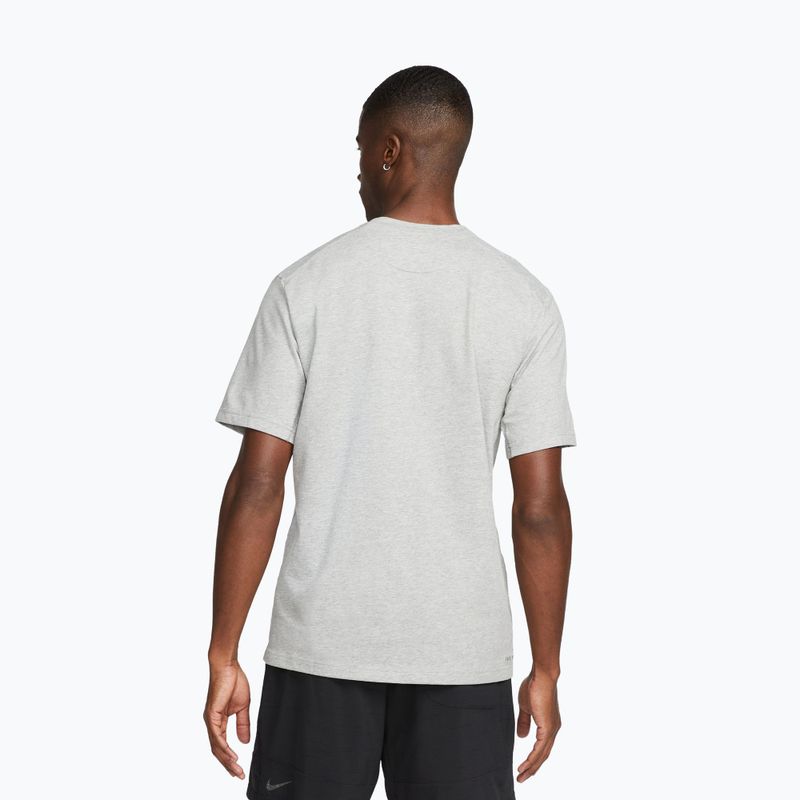 Koszulka treningowa męska Nike Dri-Fit Primary SS dark grey heather/heather/smoke grey 2