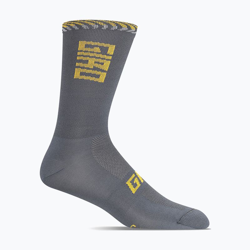 Skarpety Giro Comp Racer High Rise dark shark/spectra yellow