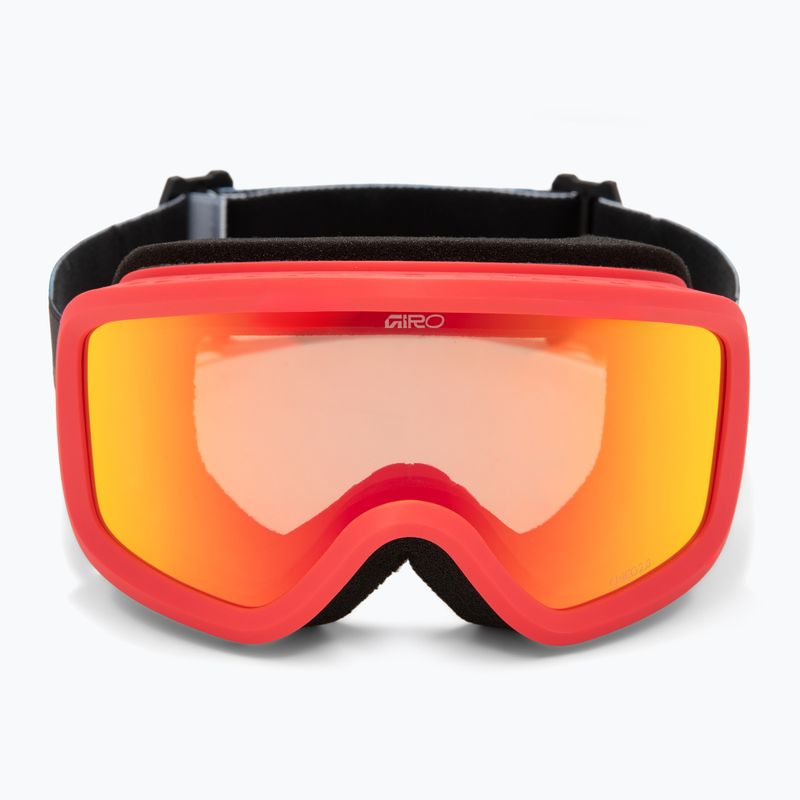 Gogle narciarskie dziecięce Giro Chico 2.0 Jr black blocks/amber scarlet 2
