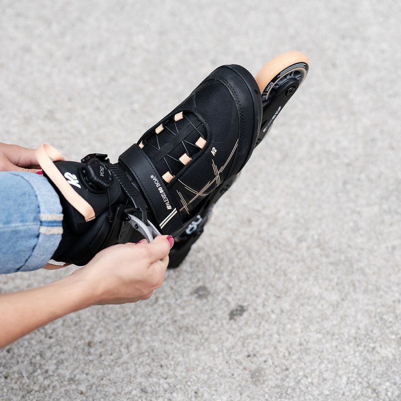 Rolki damskie K2 Alexis 80 Boa black/orange 13