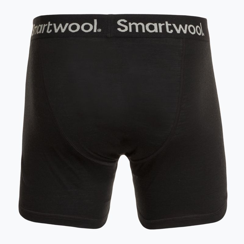 Bokserki termoaktywne męskie Smartwool Merino Boxer Brief Boxed black 2