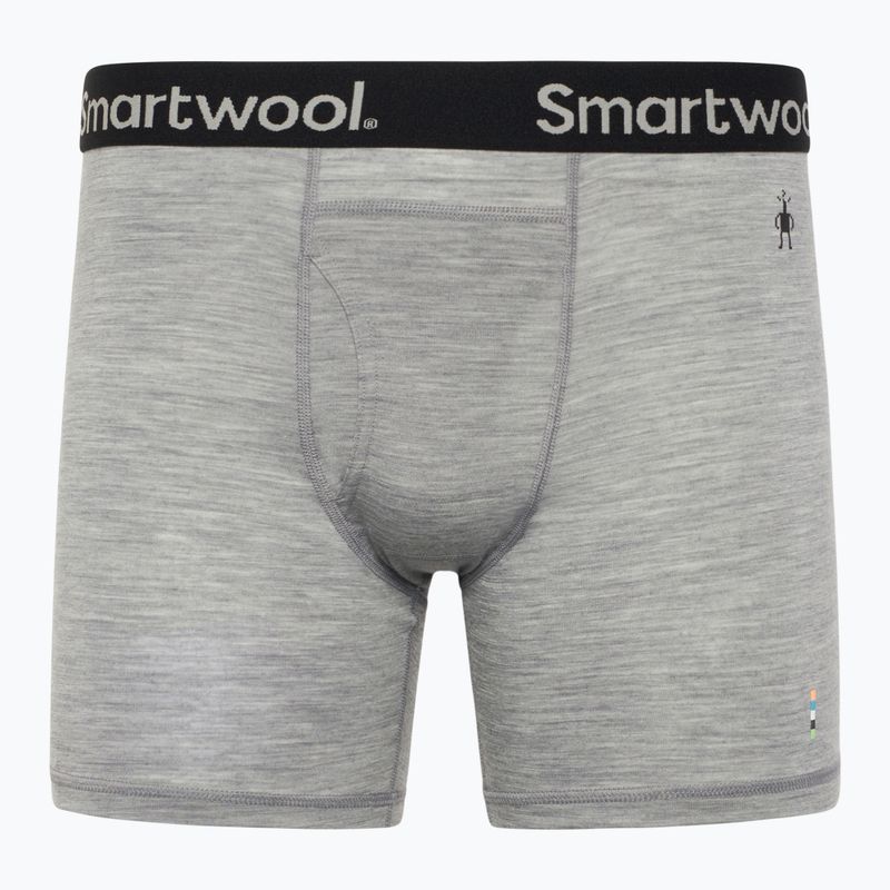 Bokserki termoaktywne męskie Smartwool Merino Boxer Brief Boxed light grey heather