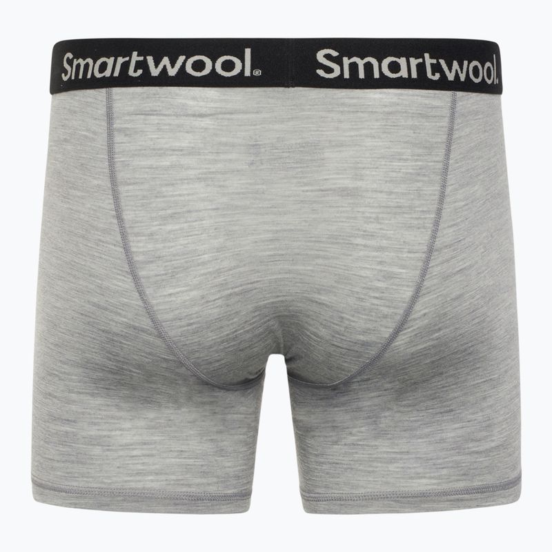 Bokserki termoaktywne męskie Smartwool Merino Boxer Brief Boxed light grey heather 2