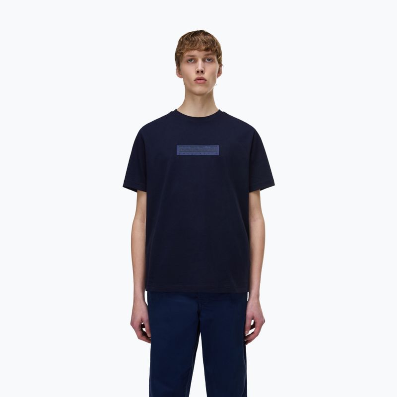 Koszulka męska Napapijri S-Box Logo blu marine