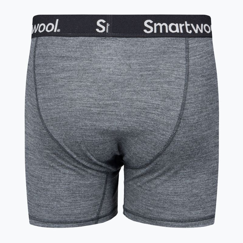 Bokserki termoaktywne męskie Smartwool Merino Boxer Brief Boxed medium grey heather 2