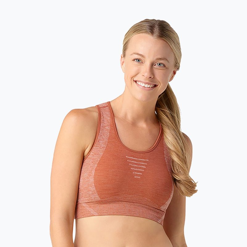 Biustonosz termoaktywny Smartwool Intraknit Racerback copper