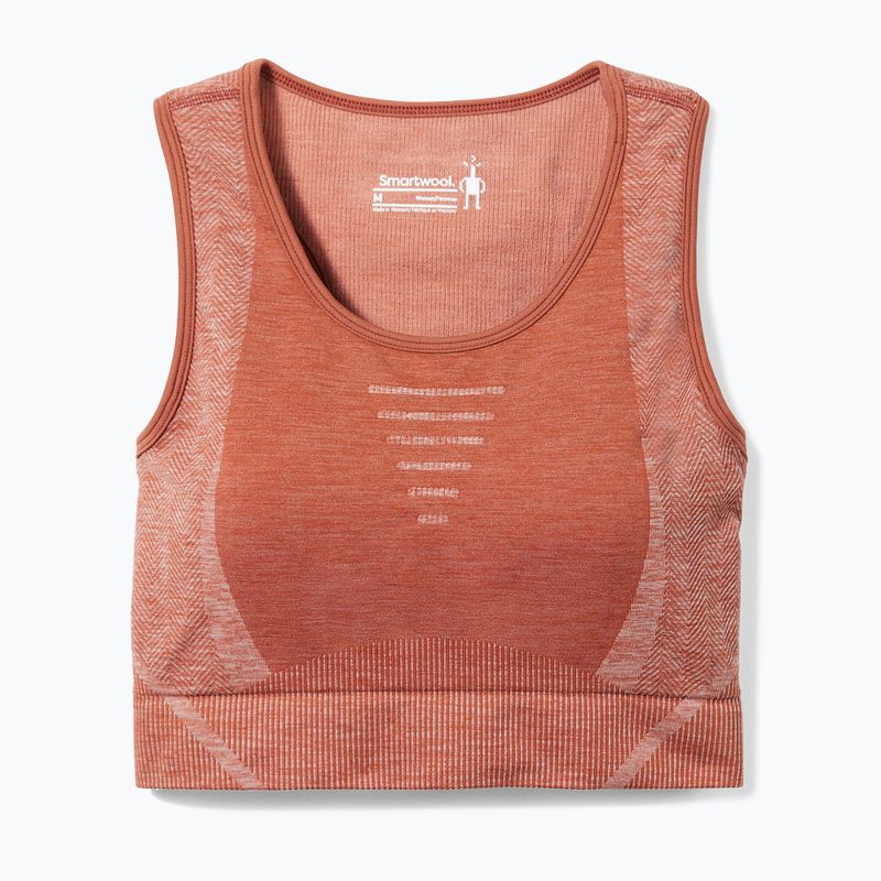 Biustonosz termoaktywny Smartwool Intraknit Racerback copper 4