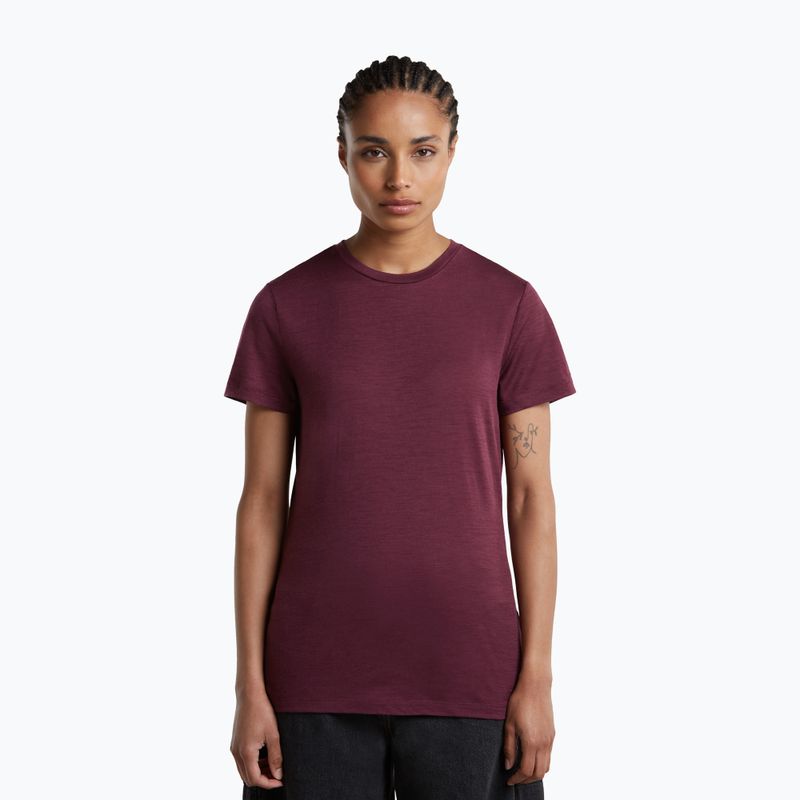 Koszulka trekkingowa damska icebreaker Merino 150 Tech Lite III dark berry