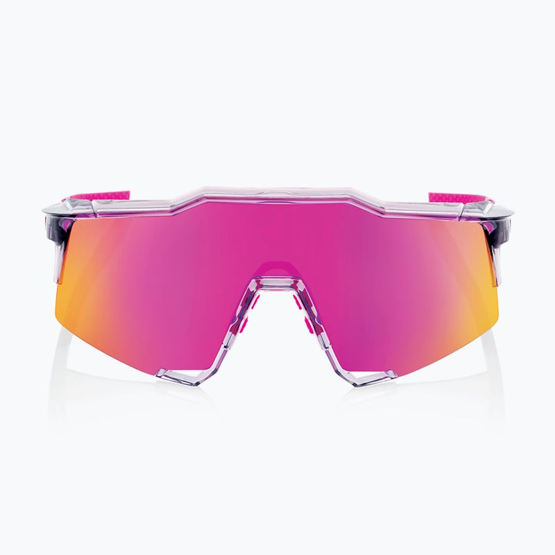 Okulary przeciwsłoneczne 100% Speedcraft polished translucent grey/purple multilayer mirror 2