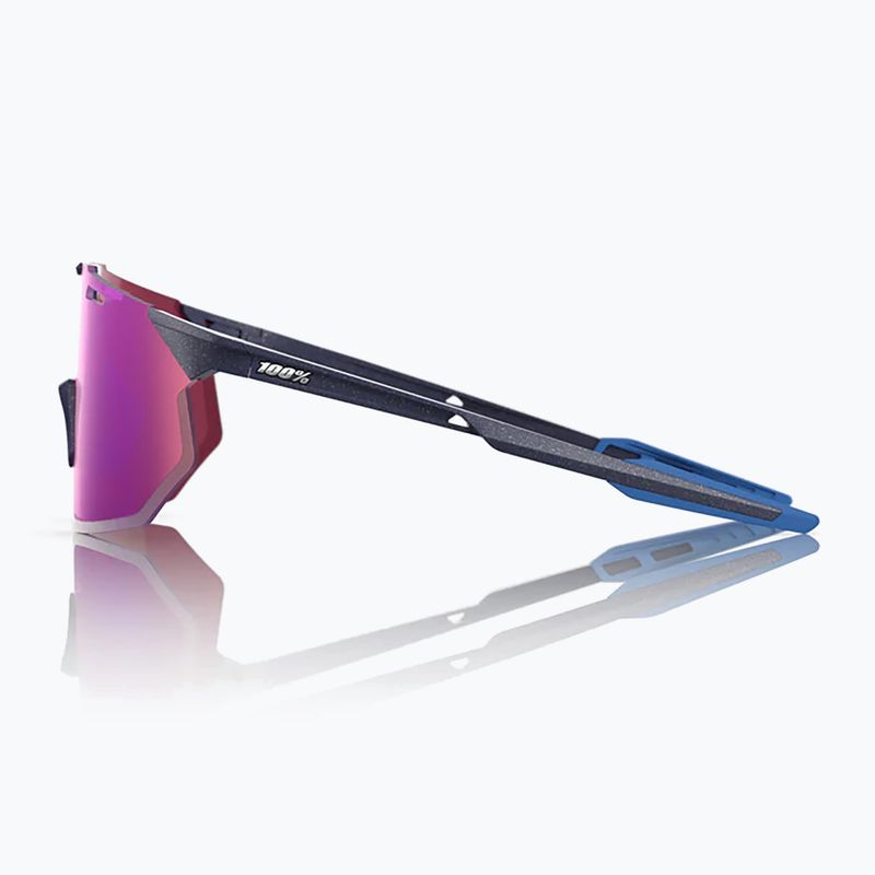 Okulary przeciwsłoneczne 100% Hypercraft SQ satin storm metallic/purple mirror 2