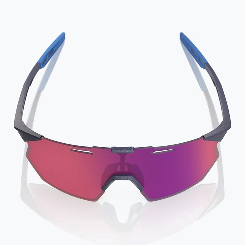Okulary przeciwsłoneczne 100% Hypercraft SQ satin storm metallic/purple mirror 3