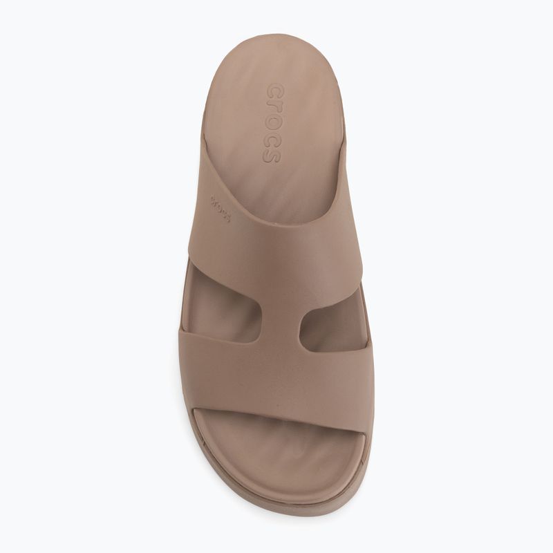 Klapki damskie Crocs Gateway Platform H-Strap latte 5