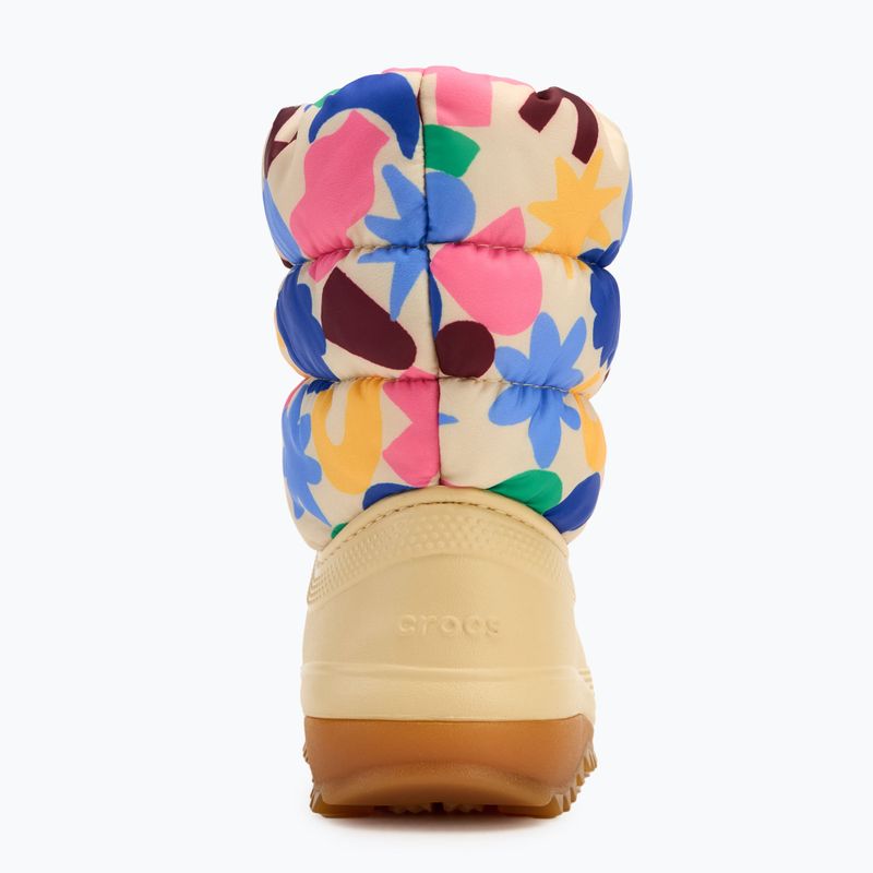 Śniegowce dziecięce Crocs Classic Neo Puff Geo Shapes Boot Kids shitake/multi 6