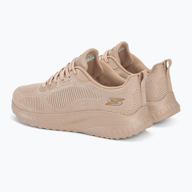 Buty damskie SKECHERS Bobs Squad Chaos Face Off beige 3