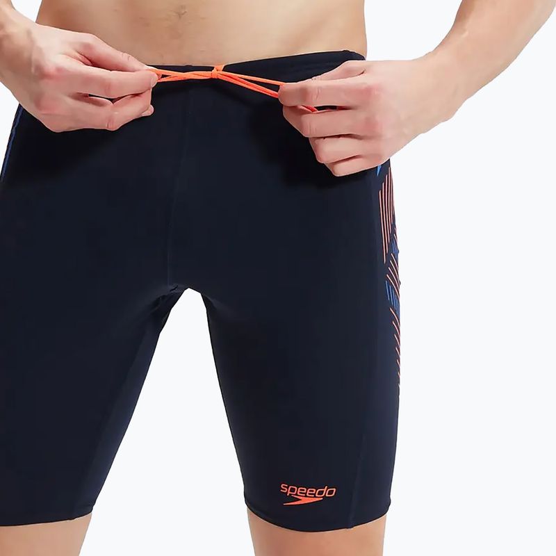 Jammery pływackie męskie Speedo Tech Panel Jammer navy/orange 6