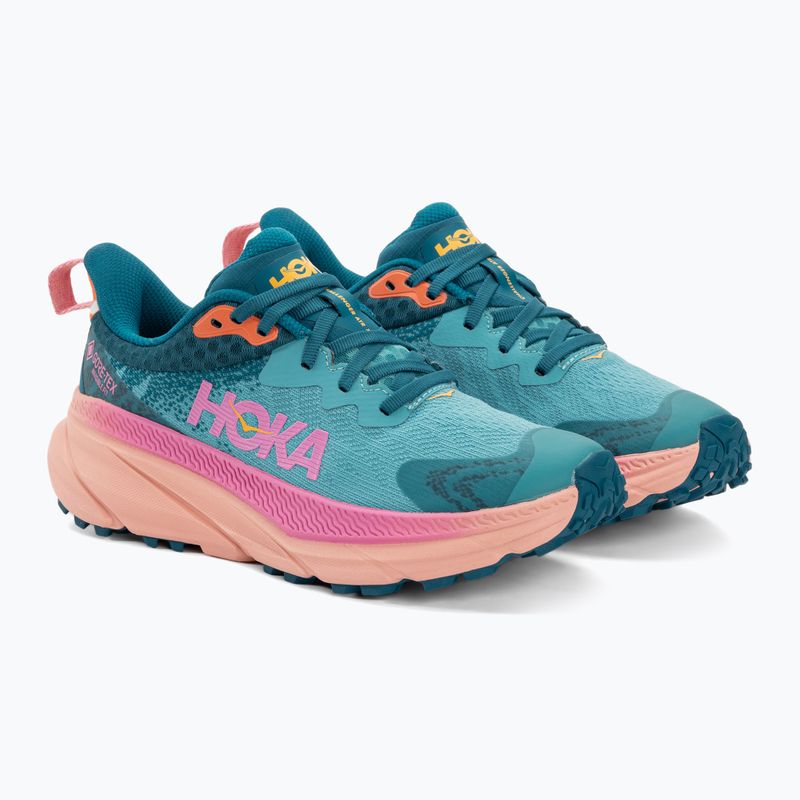 Buty do biegania damskie HOKA Challenger 7 GTX ocean mist/deep lagoon 4